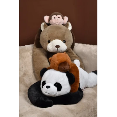 DOUDOU ET COMPAGNIE DOUDOU obciążeniowa pluszowa panda Podcoll Histoire d'Ours 75 cm czarno-biały