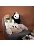 DOUDOU ET COMPAGNIE DOUDOU obciążeniowa pluszowa panda Podcoll Histoire d'Ours 75 cm czarno-biały