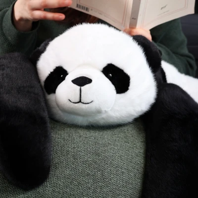 DOUDOU ET COMPAGNIE DOUDOU obciążeniowa pluszowa panda Podcoll Histoire d'Ours 75 cm czarno-biały