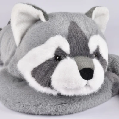 DOUDOU ET COMPAGNIE DOUDOU obciążeniowy pluszowy szop pracz Podcoll Histoire d'Ours 75 cm szary
