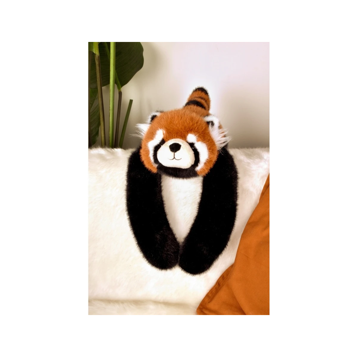DOUDOU ET COMPAGNIE DOUDOU obciążeniowa pluszowa panda ruda Podcoll Histoire d'Ours 50 cm pomarańczowy