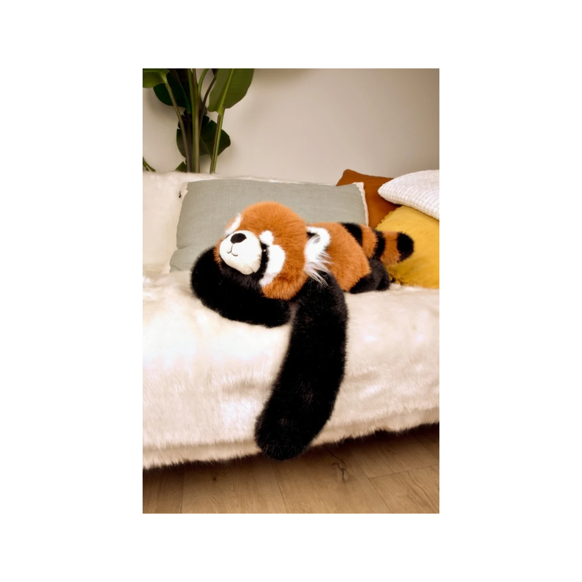 DOUDOU ET COMPAGNIE DOUDOU obciążeniowa pluszowa panda ruda Podcoll Histoire d'Ours 50 cm pomarańczowy