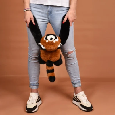 DOUDOU ET COMPAGNIE DOUDOU obciążeniowa pluszowa panda ruda Podcoll Histoire d'Ours 50 cm pomarańczowy