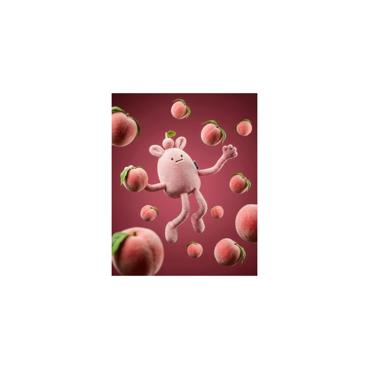 DOUDOU ET COMPAGNIE DOUDOU MIAM! Taylor Peach 60 cm różowa brzoskwinia