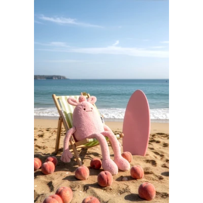 DOUDOU ET COMPAGNIE DOUDOU MIAM! Taylor Peach 60 cm różowa brzoskwinia
