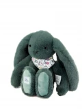 DOUDOU ET COMPAGNIE DOUDOU pluszowy królik Lapin Fleurette  25 cm zielony eukaliptusowy