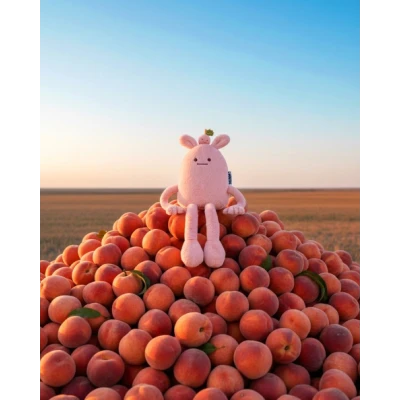 DOUDOU ET COMPAGNIE DOUDOU MIAM! Taylor Peach 60 cm różowa brzoskwinia
