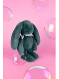 DOUDOU ET COMPAGNIE DOUDOU pluszowy królik Lapin Fleurette  35 cm zielony eukaliptusowy