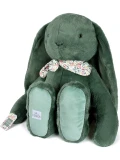 DOUDOU ET COMPAGNIE DOUDOU pluszowy królik Lapin Fleurette  70 cm zielony eukaliptusowy