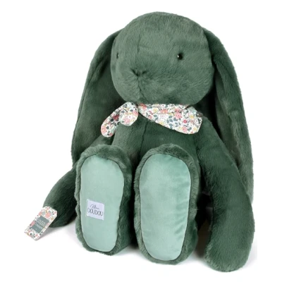 DOUDOU ET COMPAGNIE DOUDOU pluszowy królik Lapin Fleurette  70 cm zielony eukaliptusowy