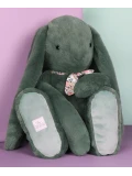 DOUDOU ET COMPAGNIE DOUDOU pluszowy królik Lapin Fleurette  70 cm zielony eukaliptusowy