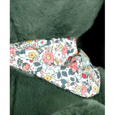 DOUDOU ET COMPAGNIE DOUDOU pluszowy królik Lapin Fleurette  70 cm zielony eukaliptusowy