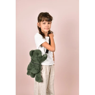 DOUDOU ET COMPAGNIE DOUDOU pluszowa torba na ramię miś  khaki