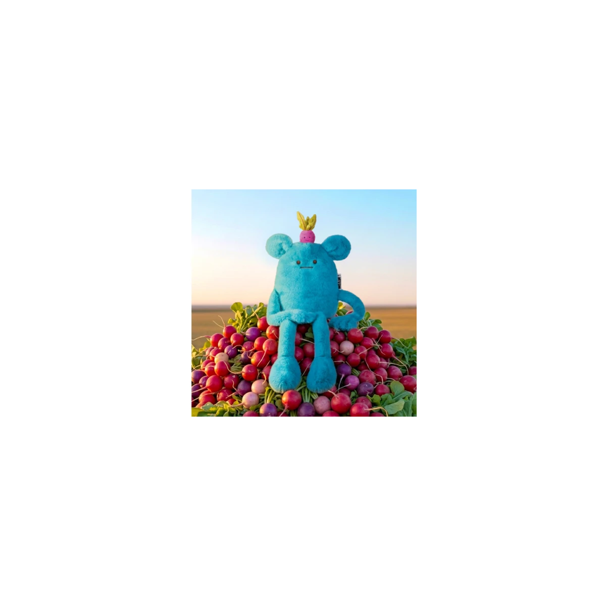 DOUDOU ET COMPAGNIE DOUDOU MIAM! Billie Radish 40 cm niebieska rzodkiewka