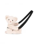 DOUDOU ET COMPAGNIE DOUDOU pluszowa torba na ramię miś  kość słoniowa