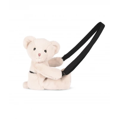 DOUDOU ET COMPAGNIE DOUDOU pluszowa torba na ramię miś  kość słoniowa