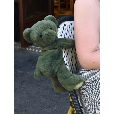 DOUDOU ET COMPAGNIE DOUDOU pluszowa torba na ramię miś  khaki