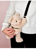 DOUDOU ET COMPAGNIE DOUDOU pluszowa torba na ramię miś  kość słoniowa