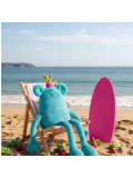 DOUDOU ET COMPAGNIE DOUDOU MIAM! Billie Radish 40 cm niebieska rzodkiewka