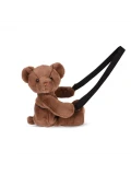 DOUDOU ET COMPAGNIE DOUDOU pluszowa torba na ramię miś  brązowy