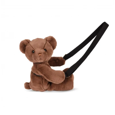 DOUDOU ET COMPAGNIE DOUDOU pluszowa torba na ramię miś  brązowy