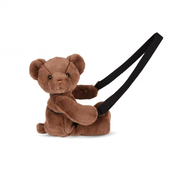 DOUDOU ET COMPAGNIE DOUDOU pluszowa torba na ramię miś  brązowy