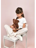 DOUDOU ET COMPAGNIE DOUDOU pluszowa torba na ramię miś  brązowy