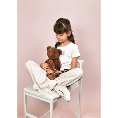 DOUDOU ET COMPAGNIE DOUDOU pluszowa torba na ramię miś  brązowy