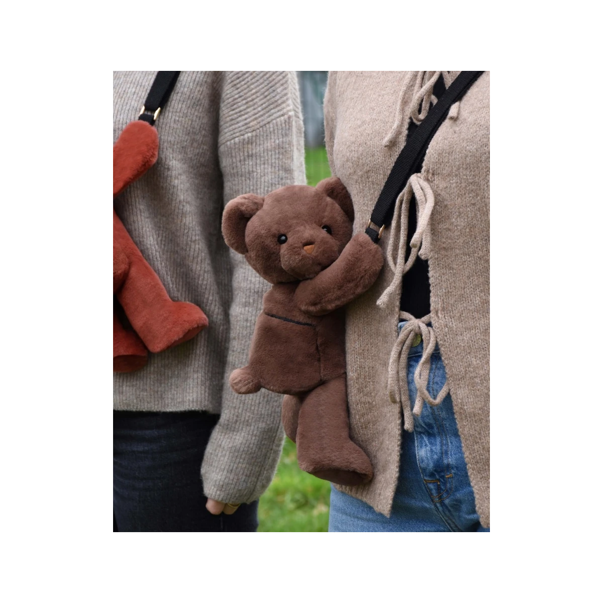 DOUDOU ET COMPAGNIE DOUDOU pluszowa torba na ramię miś  brązowy