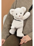 DOUDOU ET COMPAGNIE DOUDOU pluszowa torba na ramię miś  kość słoniowa