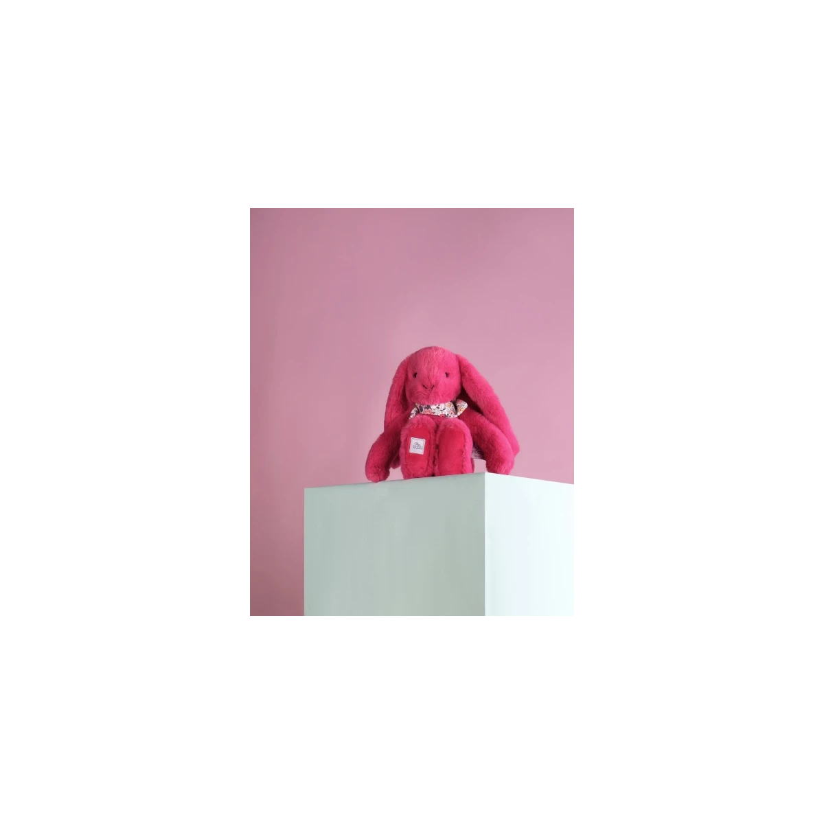 DOUDOU ET COMPAGNIE DOUDOU pluszowy królik Lapin Fleurette  25 cm fuksja