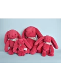 DOUDOU ET COMPAGNIE DOUDOU pluszowy królik Lapin Fleurette  25 cm fuksja