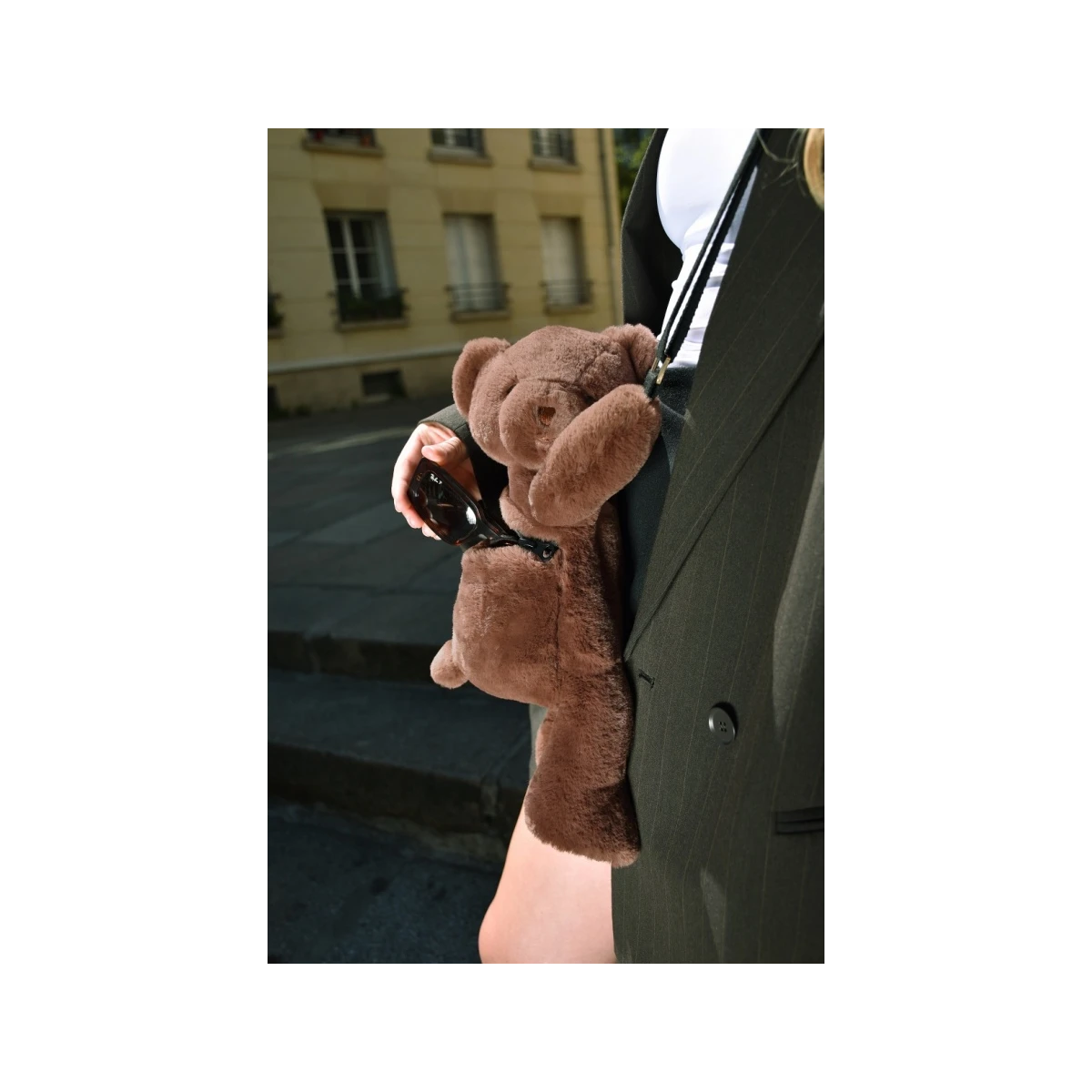 DOUDOU ET COMPAGNIE DOUDOU pluszowa torba na ramię miś  brązowy