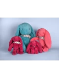 DOUDOU ET COMPAGNIE DOUDOU pluszowy królik Lapin Fleurette  25 cm fuksja