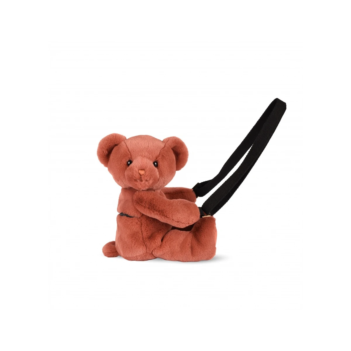 DOUDOU ET COMPAGNIE DOUDOU pluszowa torba na ramię miś  terakota