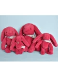 DOUDOU ET COMPAGNIE DOUDOU pluszowy królik Lapin Fleurette  35 cm fuksja
