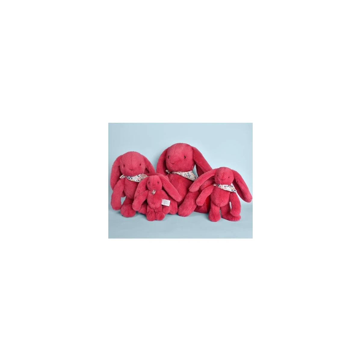 DOUDOU ET COMPAGNIE DOUDOU pluszowy królik Lapin Fleurette  35 cm fuksja