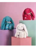 DOUDOU ET COMPAGNIE DOUDOU pluszowy królik Lapin Fleurette  35 cm fuksja
