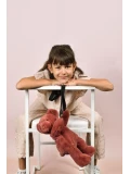 DOUDOU ET COMPAGNIE DOUDOU pluszowa torba na ramię miś  terakota