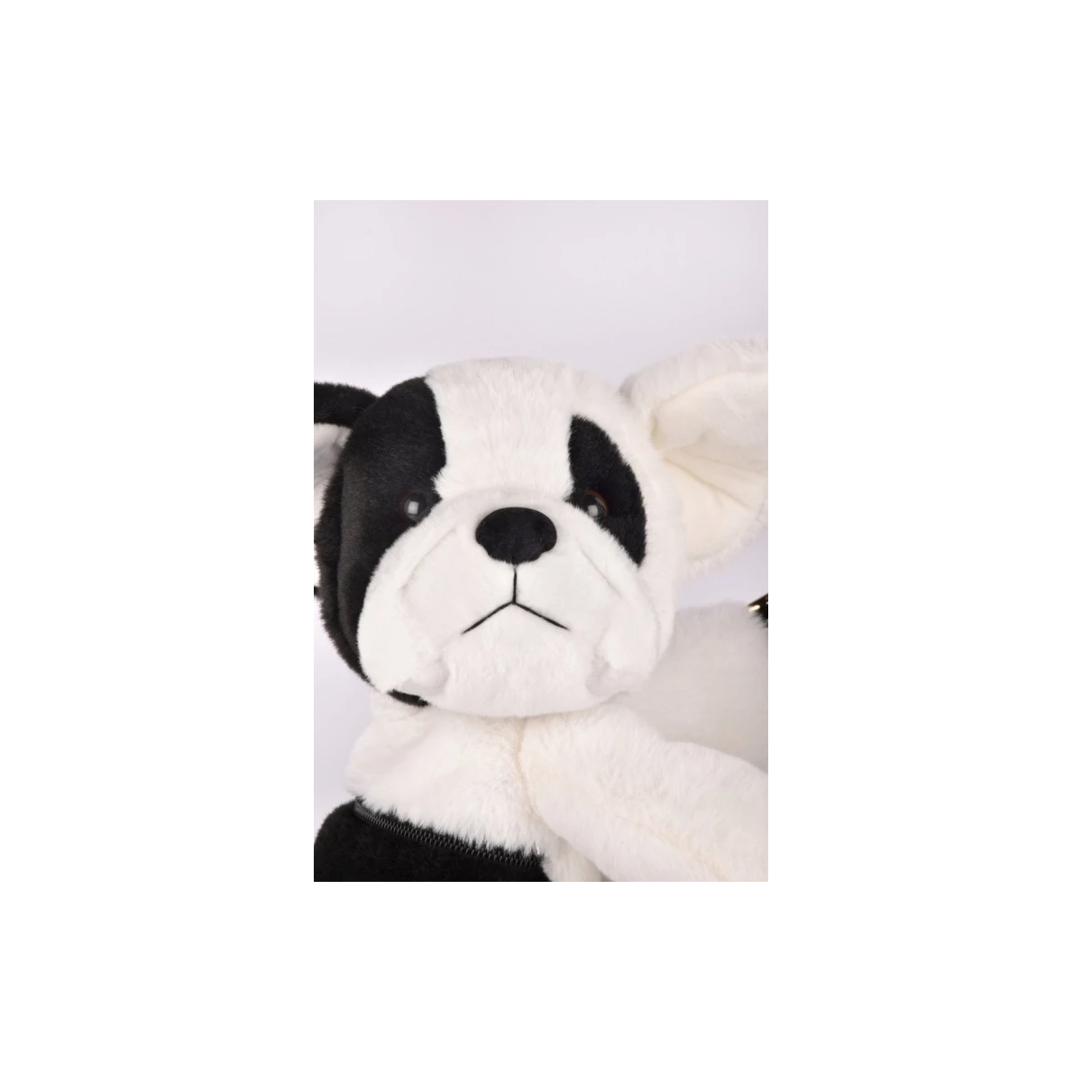 DOUDOU ET COMPAGNIE DOUDOU pluszowa torba na ramię pies  czarno-biały