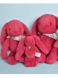 DOUDOU ET COMPAGNIE DOUDOU pluszowy królik Lapin Fleurette  50 cm fuksja