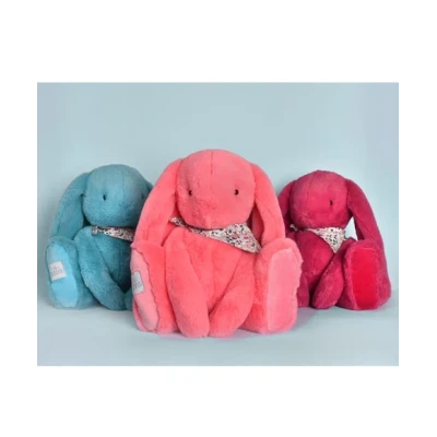 DOUDOU ET COMPAGNIE DOUDOU pluszowy królik Lapin Fleurette  50 cm fuksja