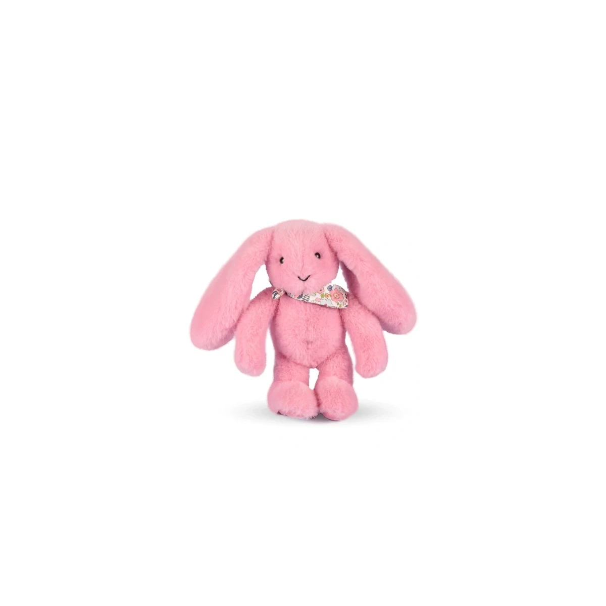 DOUDOU ET COMPAGNIE DOUDOU pluszowy królik Lapin Fleurette  25 cm różowy grenadine