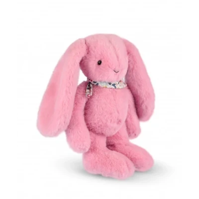 DOUDOU ET COMPAGNIE DOUDOU pluszowy królik Lapin Fleurette  35 cm różowy grenadine