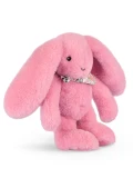 DOUDOU ET COMPAGNIE DOUDOU pluszowy królik Lapin Fleurette  25 cm różowy grenadine