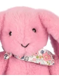 DOUDOU ET COMPAGNIE DOUDOU pluszowy królik Lapin Fleurette  25 cm różowy grenadine