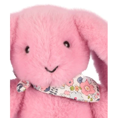 DOUDOU ET COMPAGNIE DOUDOU pluszowy królik Lapin Fleurette  25 cm różowy grenadine