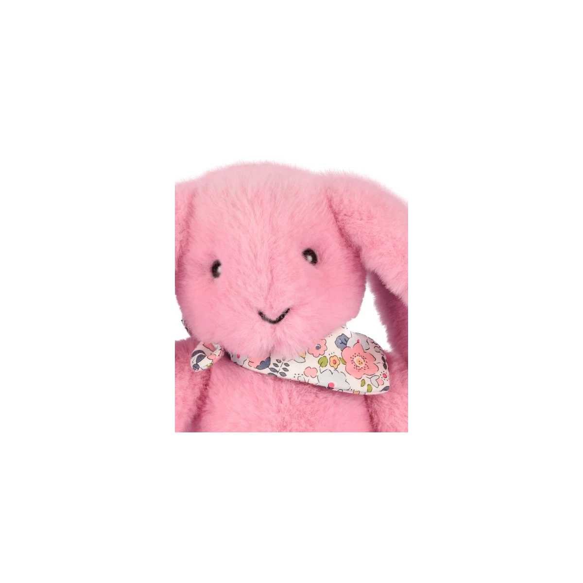 DOUDOU ET COMPAGNIE DOUDOU pluszowy królik Lapin Fleurette  25 cm różowy grenadine