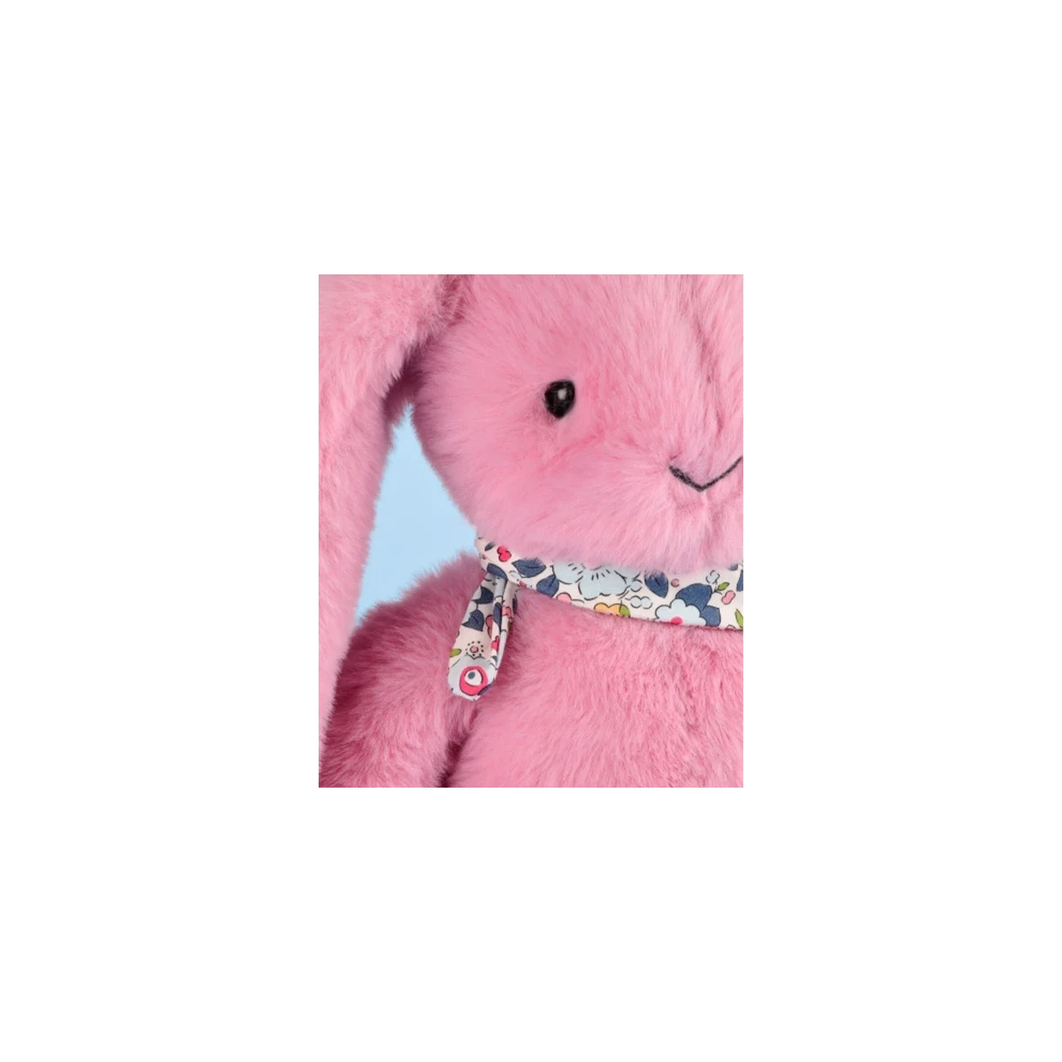 DOUDOU ET COMPAGNIE DOUDOU pluszowy królik Lapin Fleurette  35 cm różowy grenadine