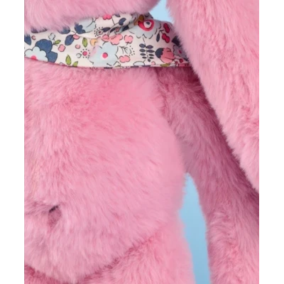 DOUDOU ET COMPAGNIE DOUDOU pluszowy królik Lapin Fleurette  35 cm różowy grenadine